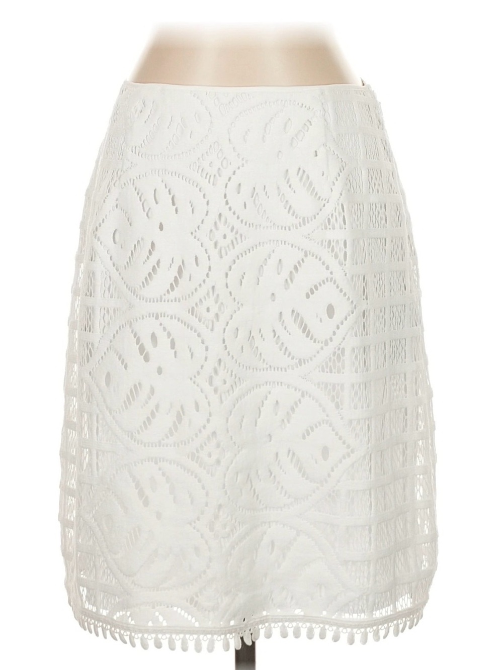 Lilly Pulitzer White Eyelet Lace Midi Skirt